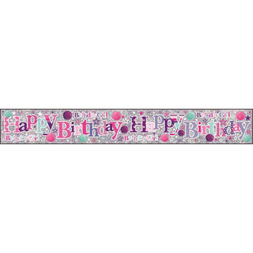 Party Banners, Holographic, Happy Birthday