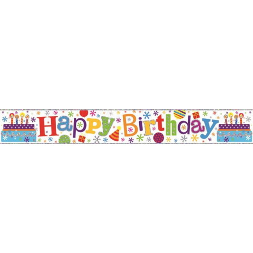 Party Banners, Holographic, Happy Birthday