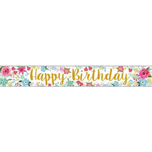 Party Banners, Holographic, Happy Birthday
