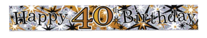 Party Banners, Holographic, Happy Birthday