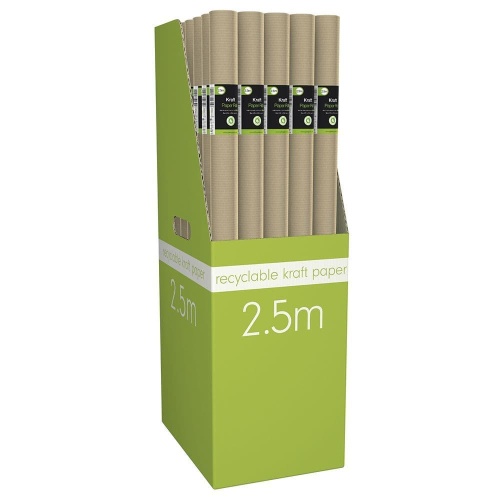 Wrapping Paper, Kraft, 69cm x 2.5m