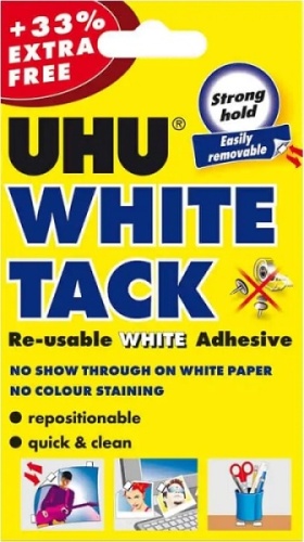 Tack, UHU White Tack Handy Pack + 33% Extra