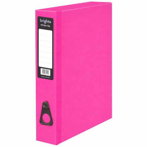 Brights A4 Box File – Pukka, Pink | Suman Brothers