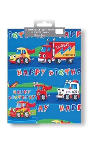Gift Wrap (Packaged) & Tags - Juvenile Male