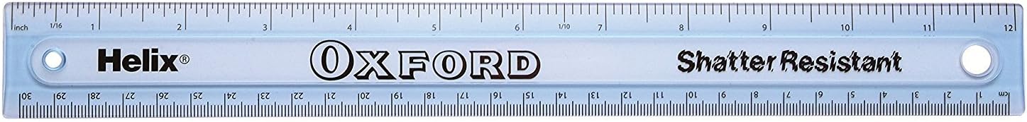 Ruler, 30cm, Helix Oxford, Shatter Resistant