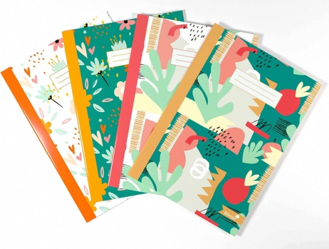 Exercise books, A4 Hearts & Flowers Design, Assorted